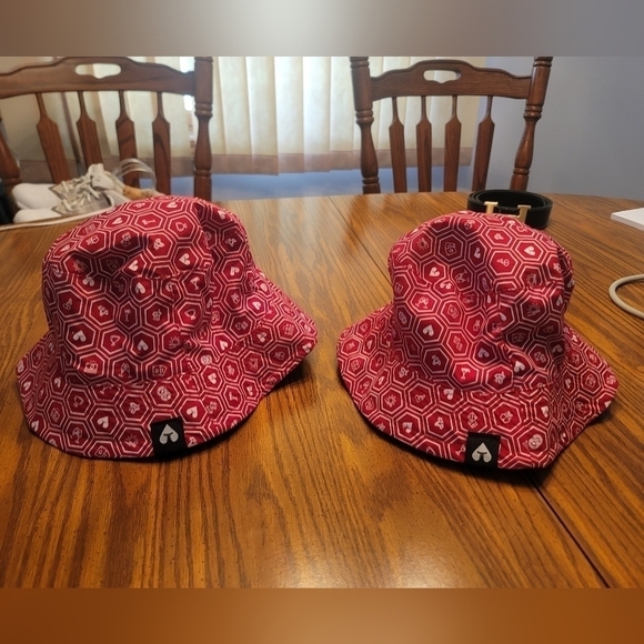 TWO identical reversible Carnival cruise lines players club hats. - Picture 1 of 4